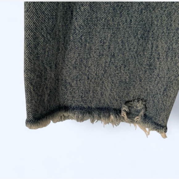 Agolde Riley Sz 25 high-waisted, straight-leg, button fly distressed denim jeans - Picture 7 of 7